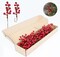 32 Pack Artificial Red Berry Stems 6.5 Inch Christmas Berry Picks with Holly Berries for Xmas Winter Holiday